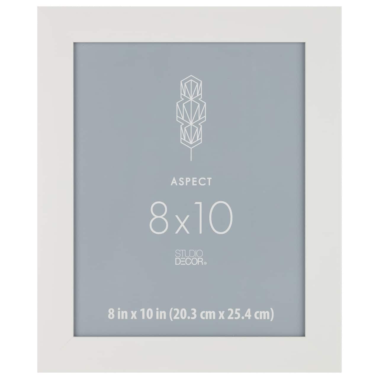 Aspect 8" x 10" White Wide Frame by Studio Décor®